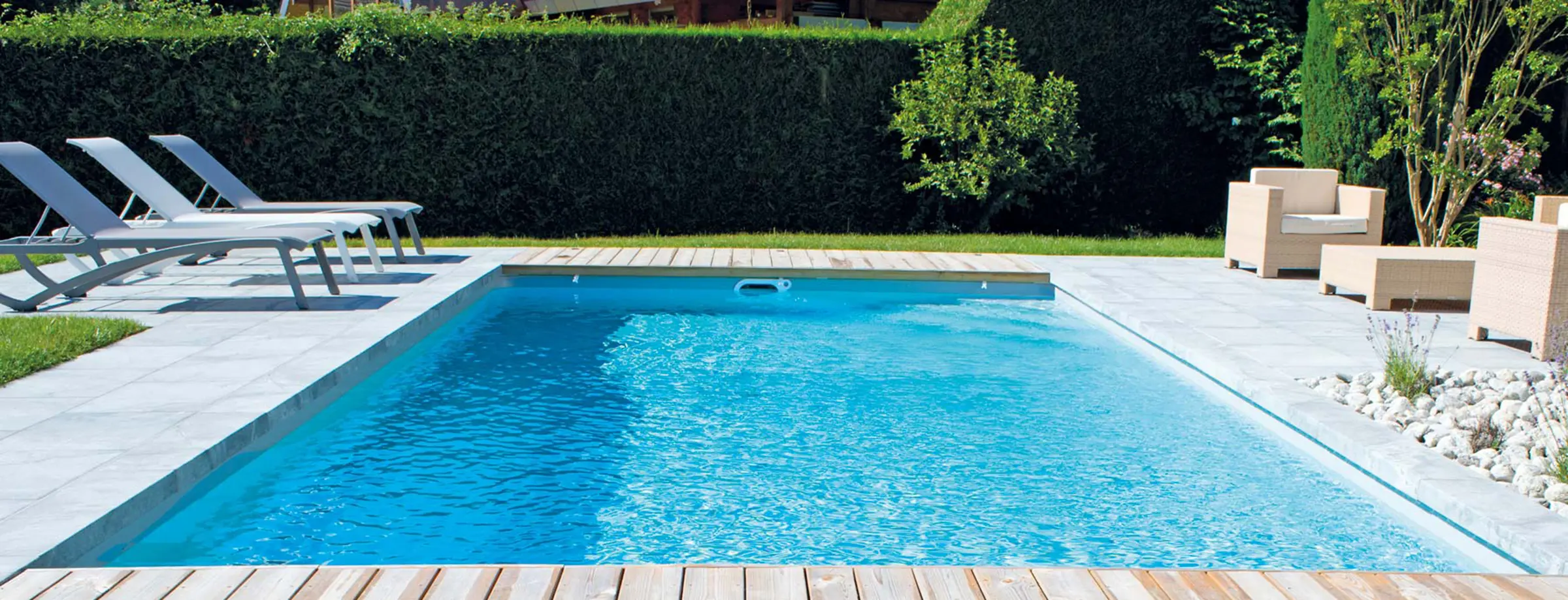 Poolfilter integriert